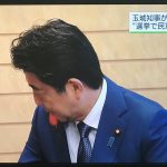 玉城デニー知事と目を合わせようとしない安倍首相